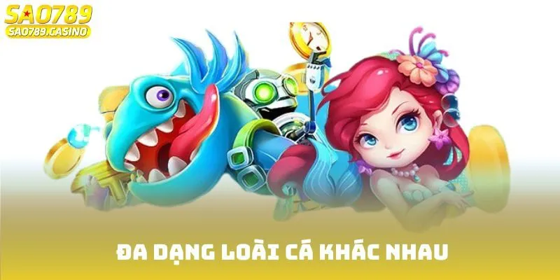 Đa dạng loài cá khác nhau