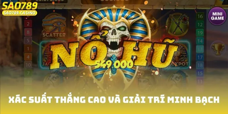Xác suất thắng nổ hũ Sao789 và giải trí minh bạch