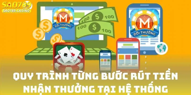 Quy trình từng bước rút tiền nhận thưởng tại hệ thống